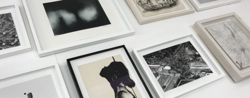 Float mounted works on paper framed to conservation standards at SE1 Picture Frames
