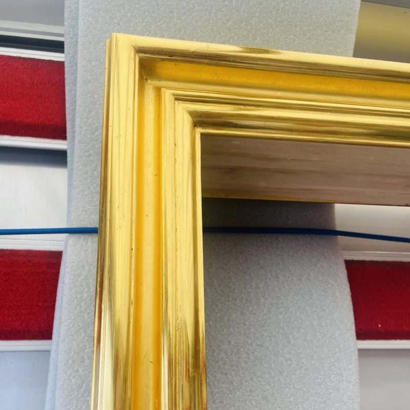 Custom milled and gilded frame
